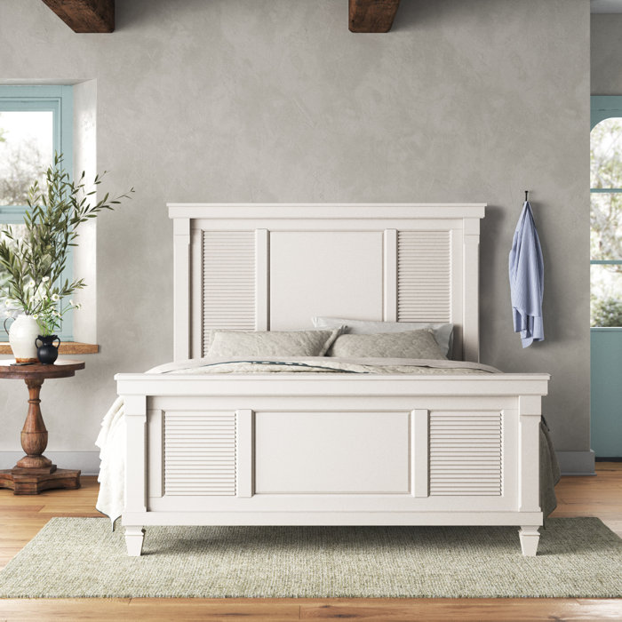 Birch Lane™ Onyx Shutter Panel Bed, White & Reviews Wayfair